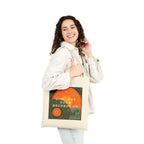 Tote Bag — "Girl, Put Your Records On" Retro Vinyl Graphic Cotton Tote
