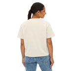 Love Songs Boxy Tee — 'Love songs say what hearts can't' Piano Graphic