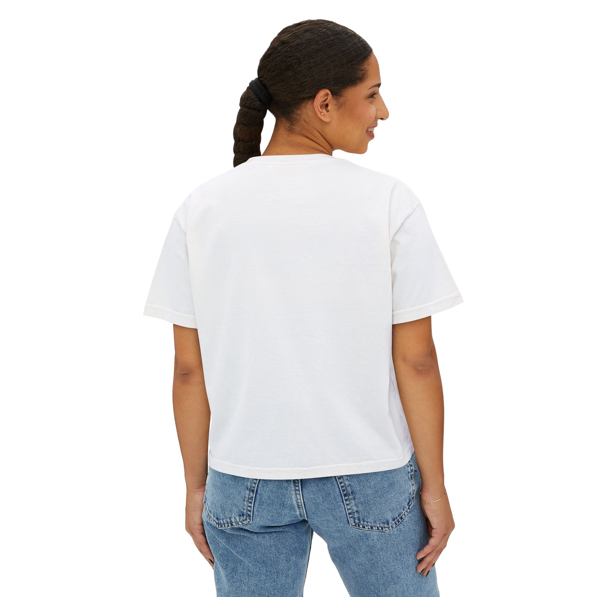 Love Songs Boxy Tee — 'Love songs say what hearts can't' Piano Graphic