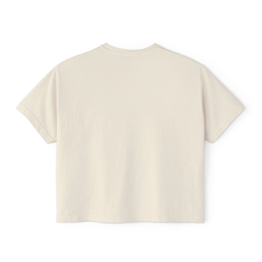 Love Songs Boxy Tee — 'Love songs say what hearts can't' Piano Graphic