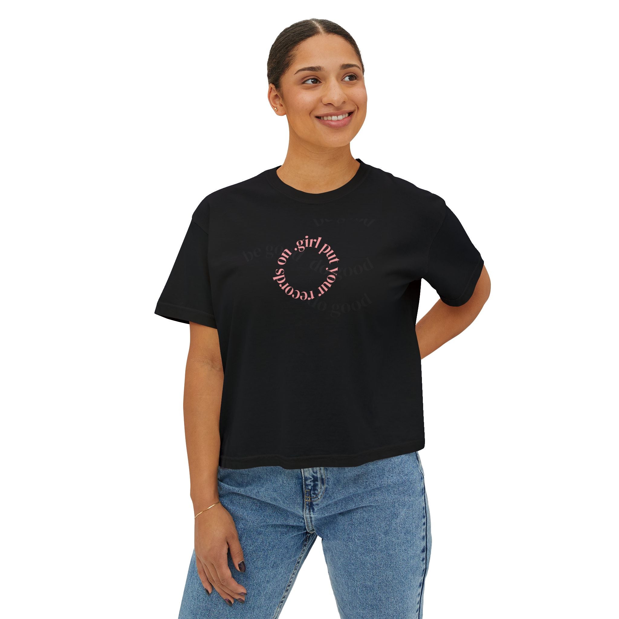 Love Songs Boxy Tee — 'Love songs say what hearts can't' Piano Graphic