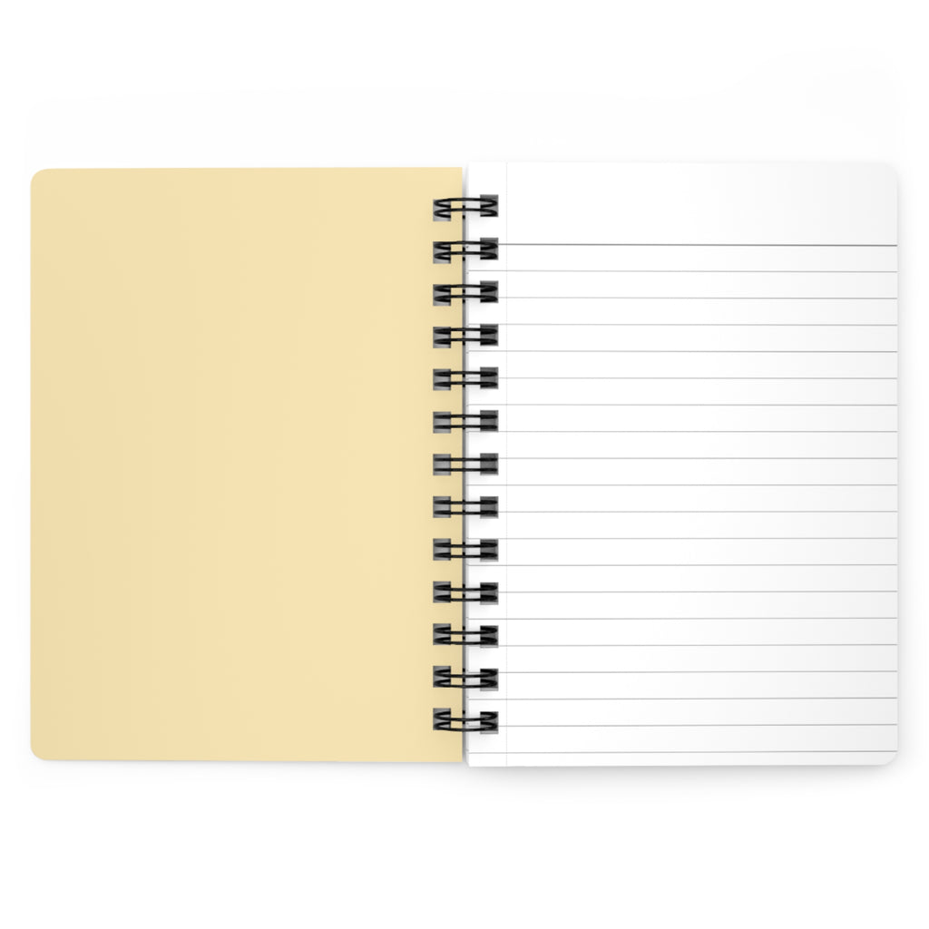 Floral Sheet Music Spiral Notebook — "music is what feelings sound like" Journal