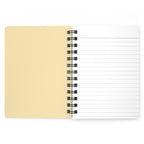 Floral Sheet Music Spiral Notebook — "music is what feelings sound like" Journal