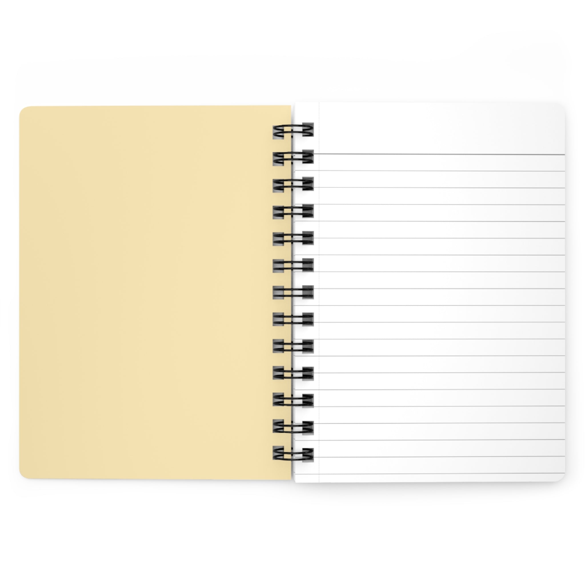 Floral Sheet Music Spiral Notebook — "music is what feelings sound like" Journal
