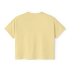 Love Songs Boxy Tee — 'Love songs say what hearts can't' Piano Graphic