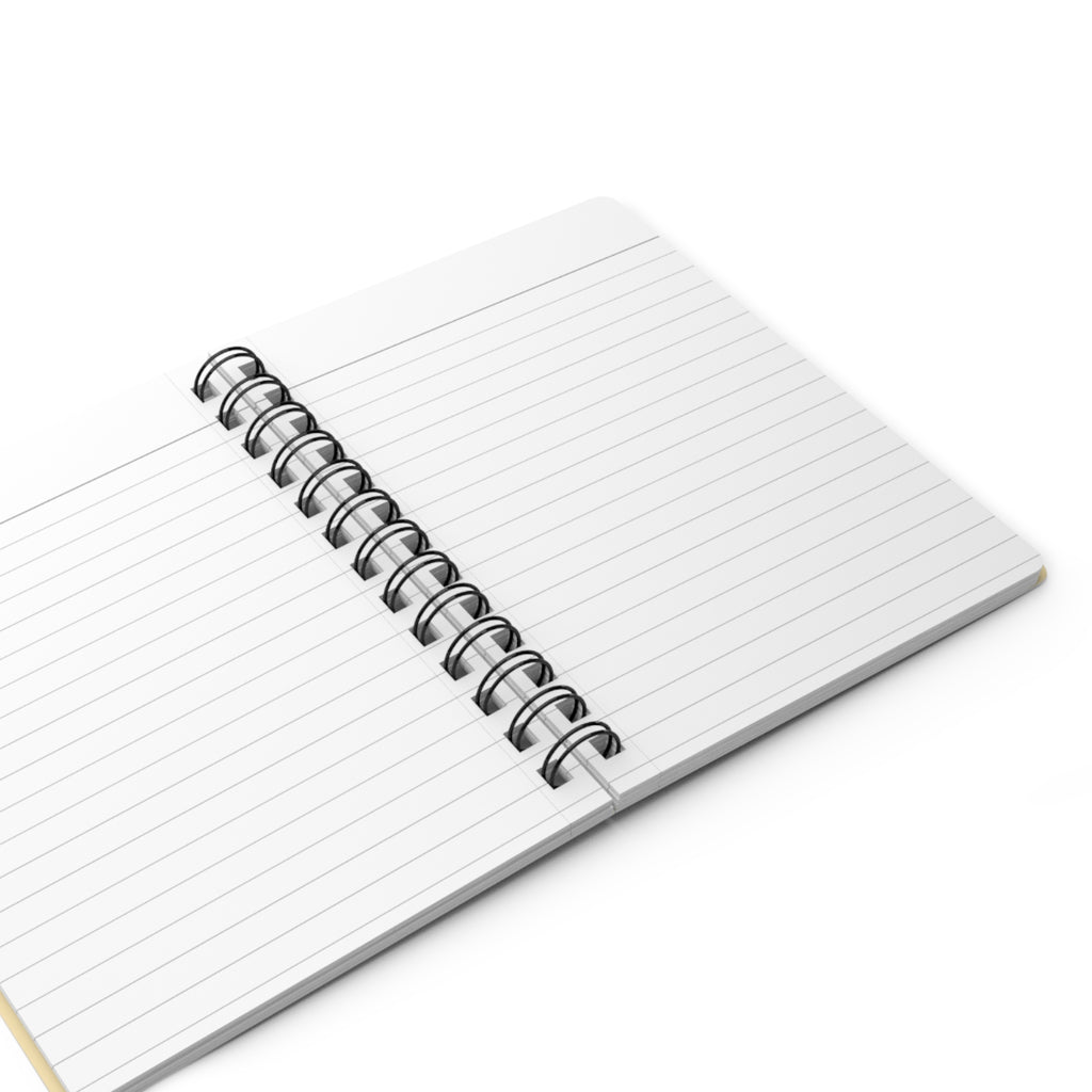 Floral Sheet Music Spiral Notebook — "music is what feelings sound like" Journal