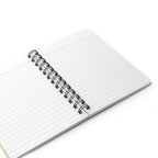 Floral Sheet Music Spiral Notebook — "music is what feelings sound like" Journal